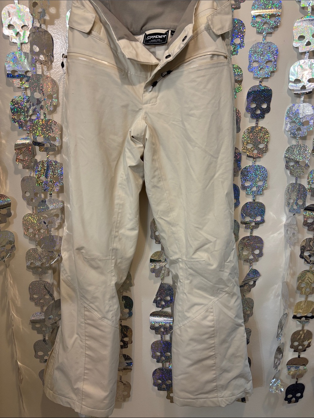 Spyder Women’s Cream/Off-White Ski Pants - Waterproof Insulated